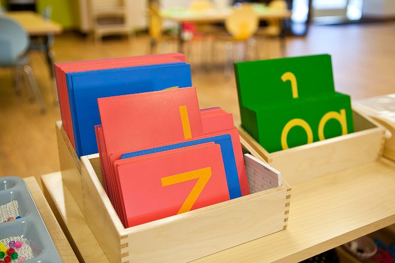 Children learning in a Montessori classroom at Casa dei Bambini